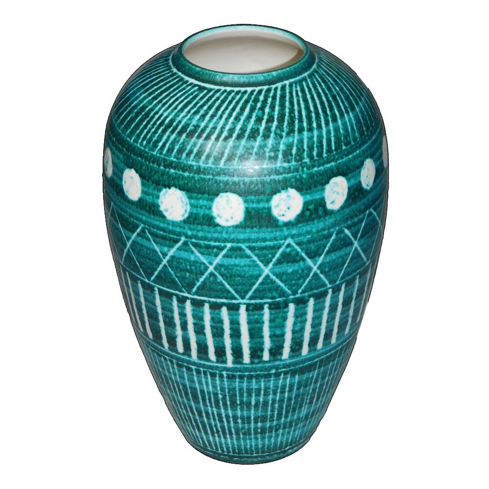 Aerin Calinda Tall Tapered Vase Deco Rimini Green Made in Italy